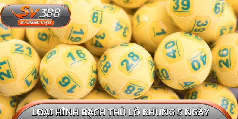 Loại hình bạch thủ lô khung 5 ngày